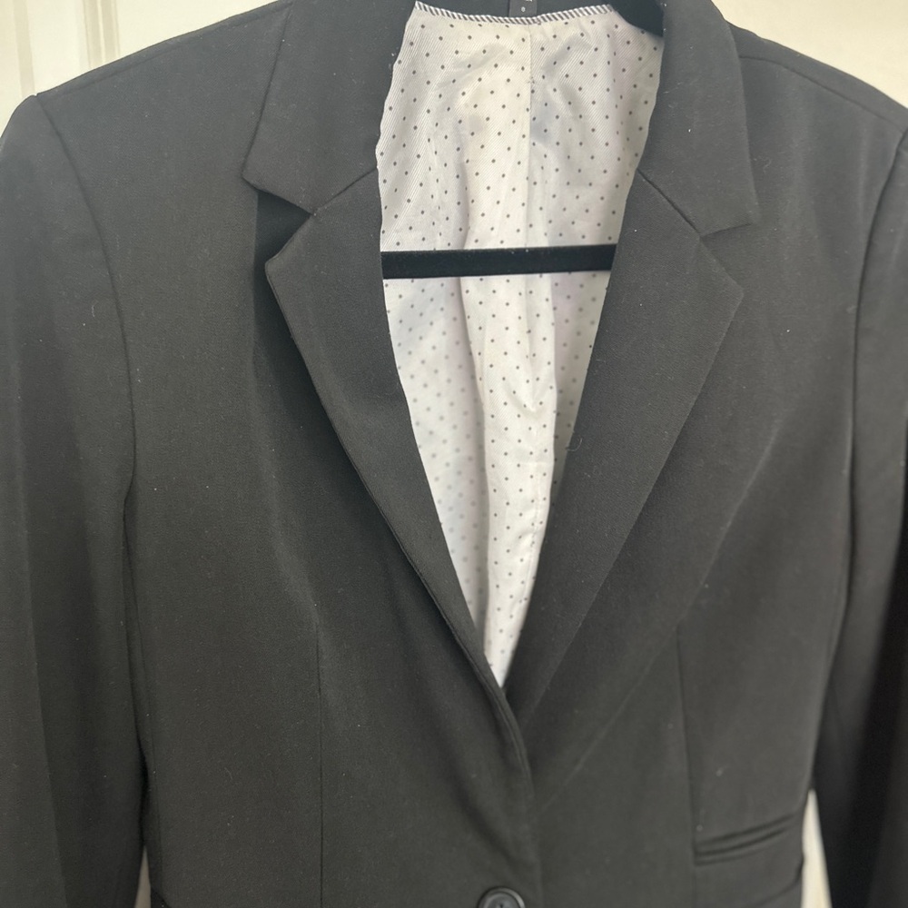 Express One Button Black Blazer - image 7